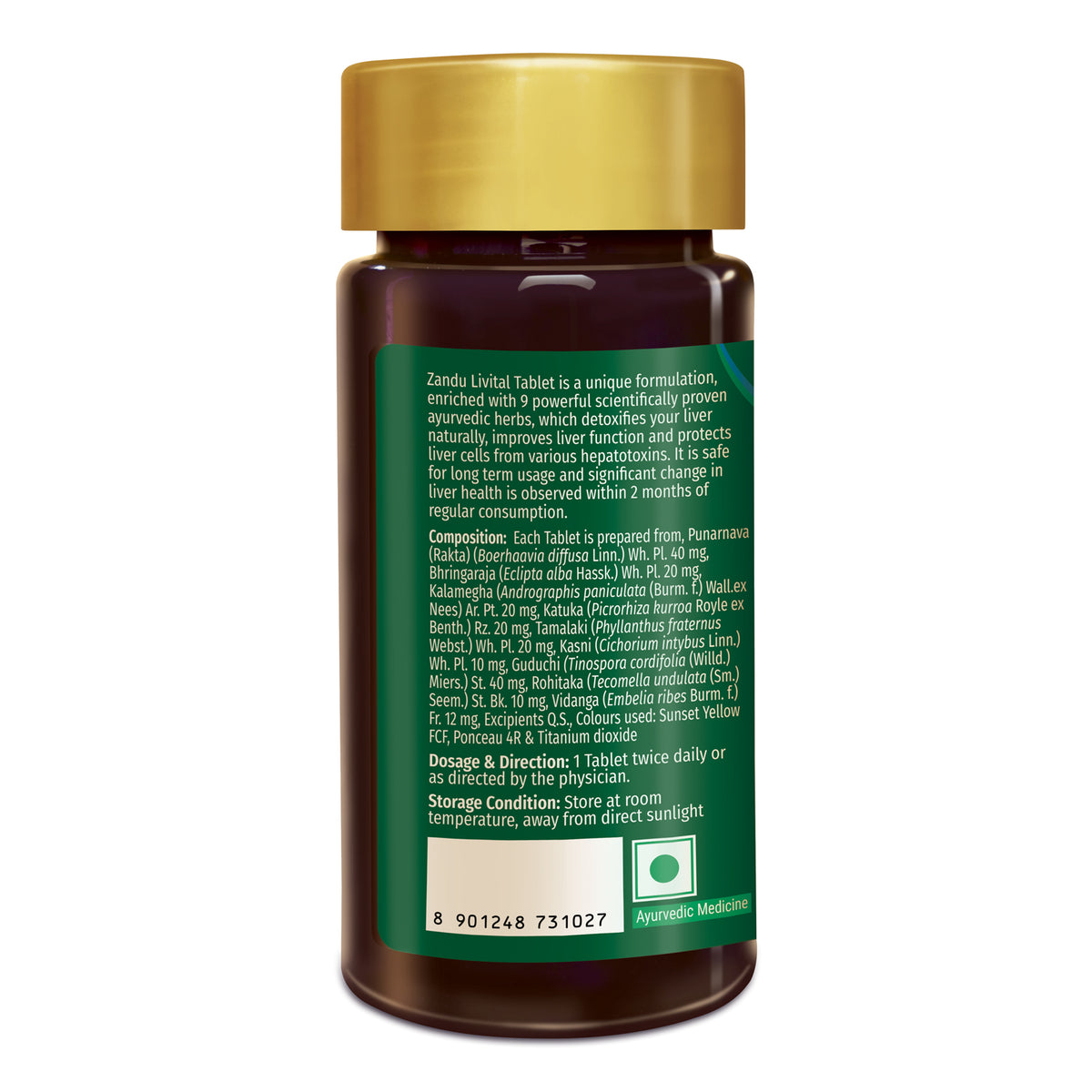 Kudrax® Livital Liver Tablets (90 Tabs) | Clinically Proven for Liver Detox & Health in 2 Months